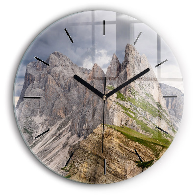 Kerek falióra 60cm Sziklás hegyek