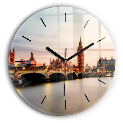 Kerek falióra 60cm Big Ben londoni égbolt