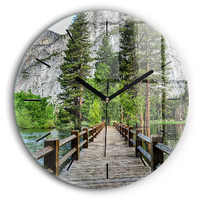 Fali üvegóra kerek 60cm Yosemite fahíd