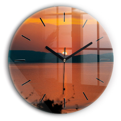 Fali üvegóra kerek 60cm A Balaton este