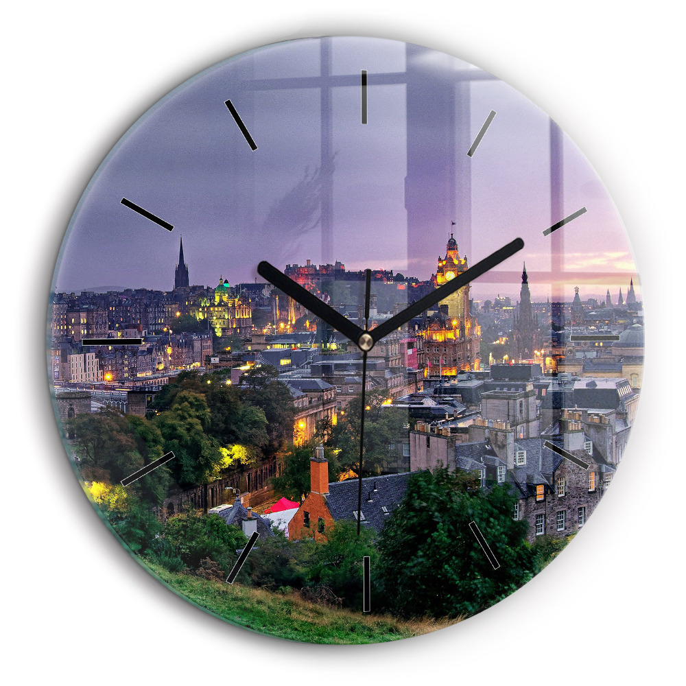 Kerek üvegóra 60cm Edinburgh a Calton Hillről